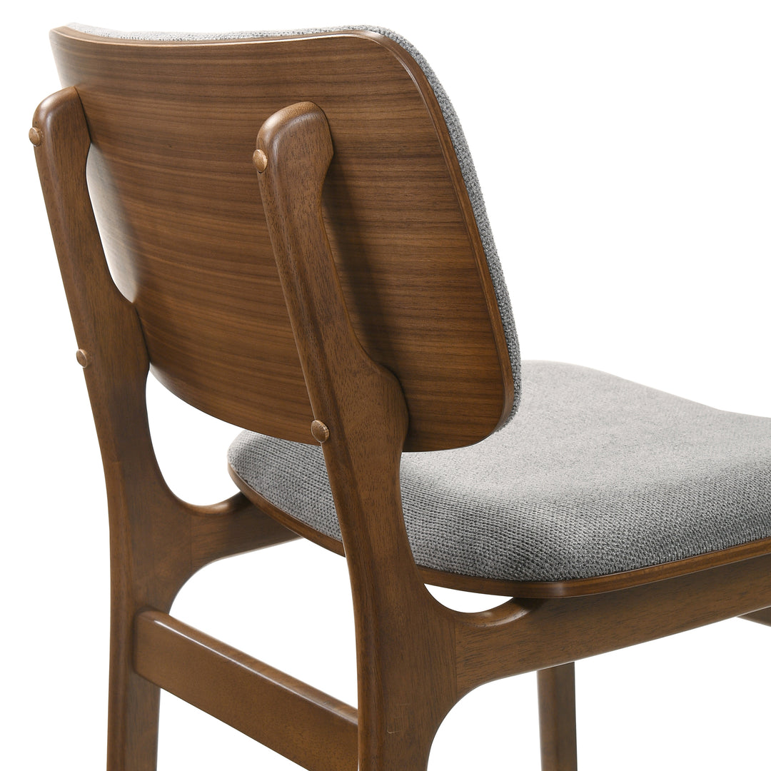 20"W x 22"D x 31.5"H / Gray/Walnut