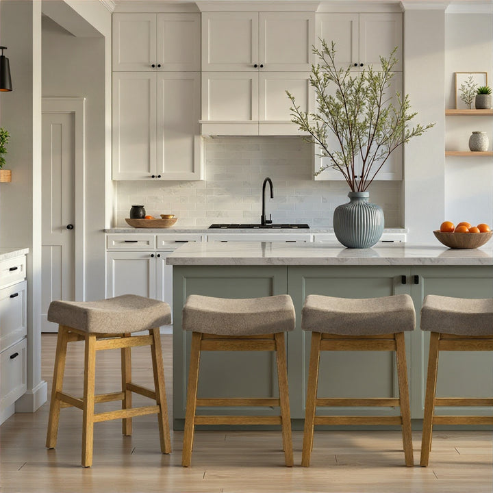 14.125"W x 18.5"D x 27"H / Taupe/Amber Glow