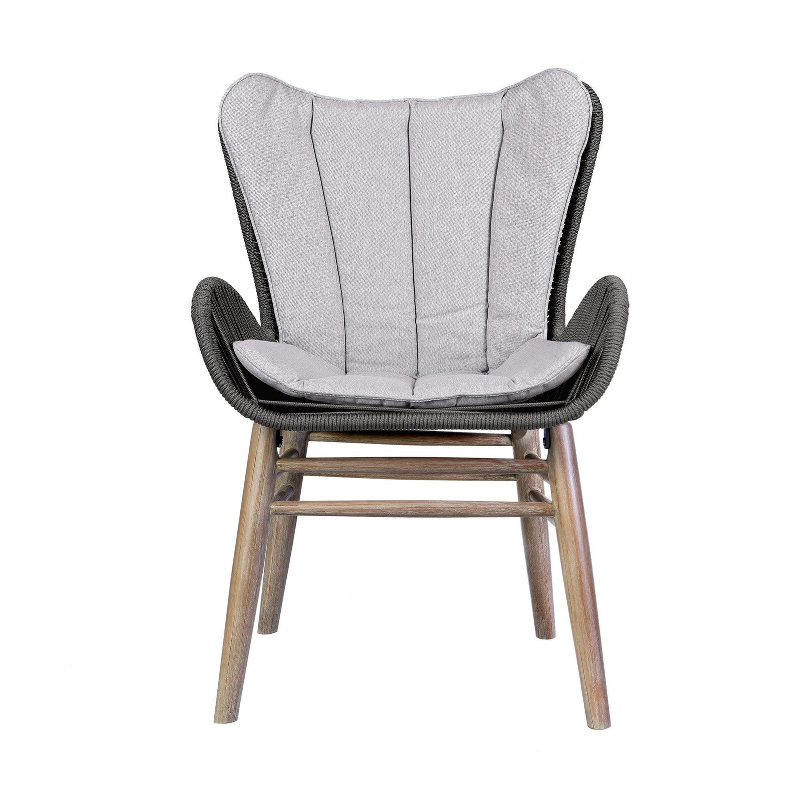 American Home Furniture Armen Living Mateo Outdoor Dining Chair Set of 2