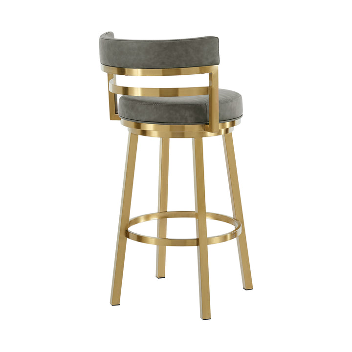 American Home Furniture Armen Living Madrid 30" Counter Stool Set of 2