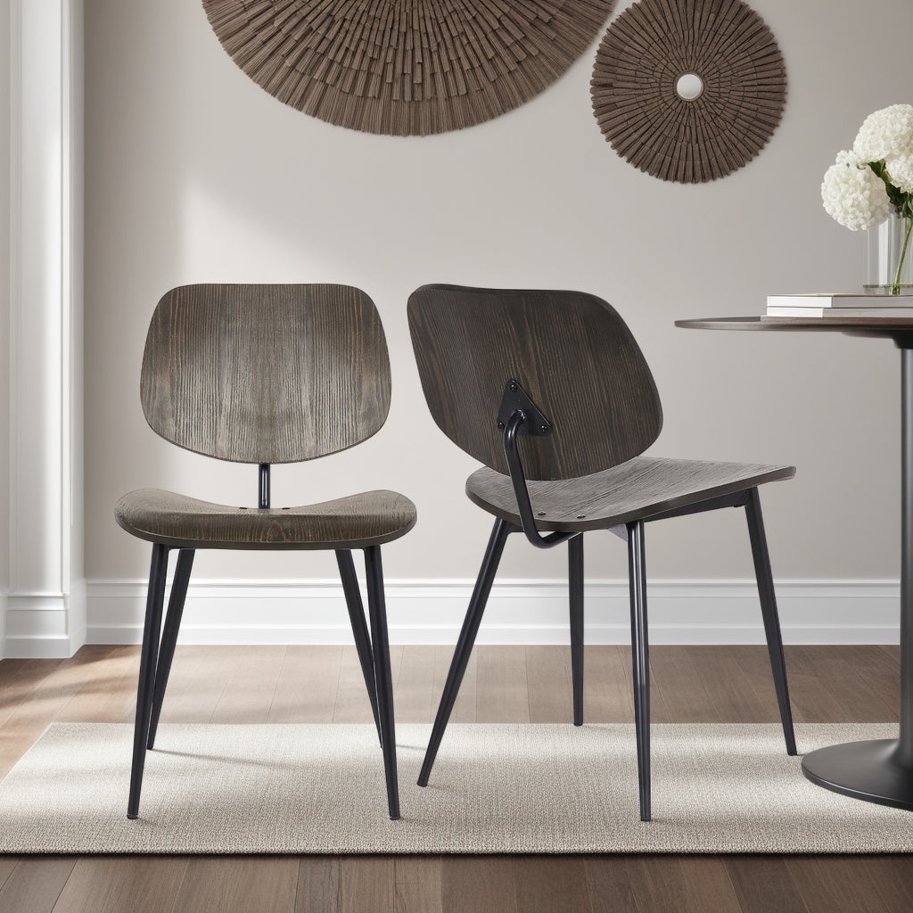 American Home Furniture Armen Living Miki Dining Chair Set of 2