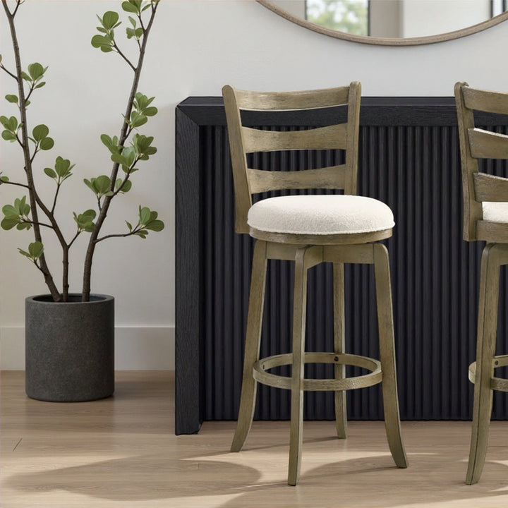 19.5"W x 17.75"D x 40.5"H / White/Putty Brown