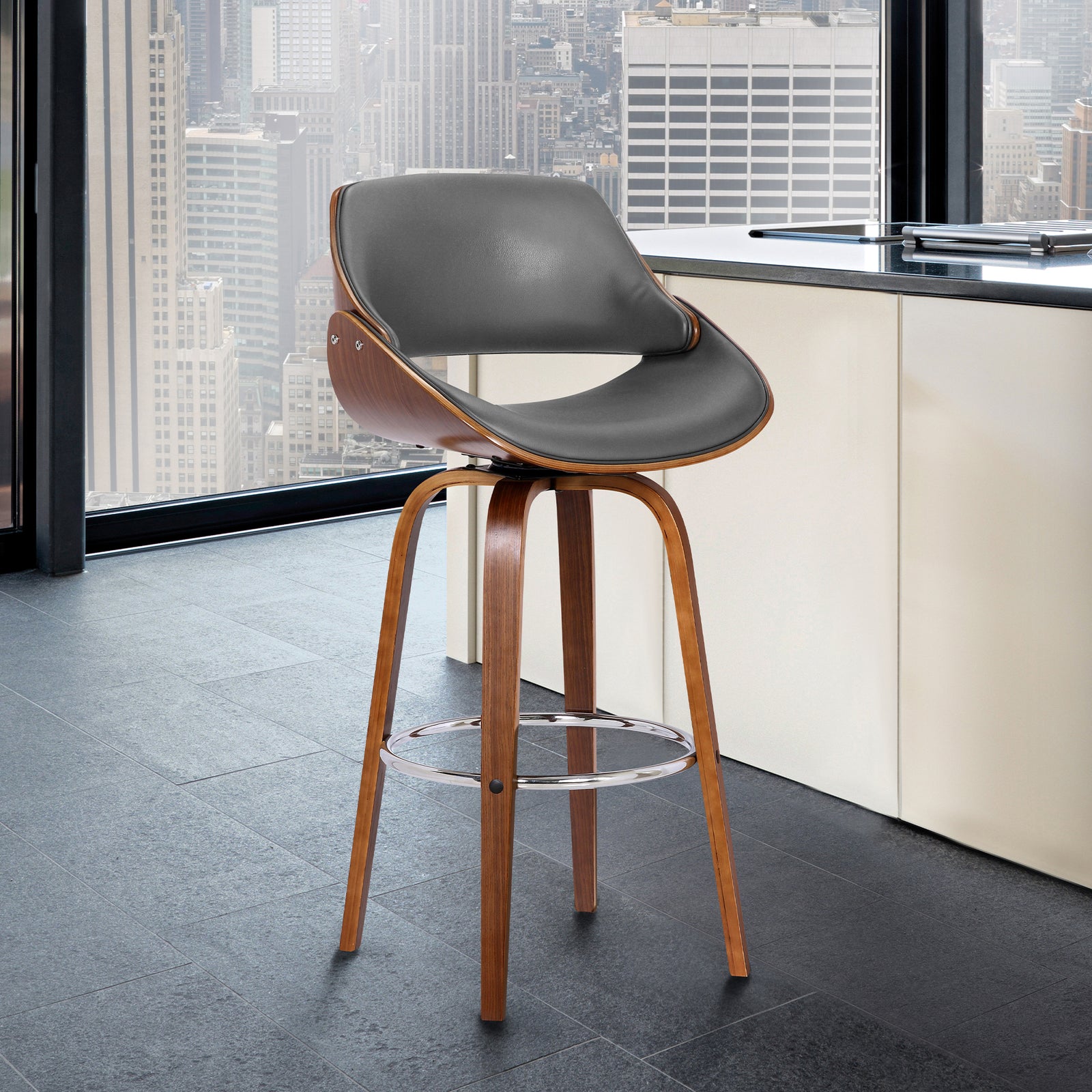 American Home Furniture Armen Living Mona 26" Counter Stool Set of 2