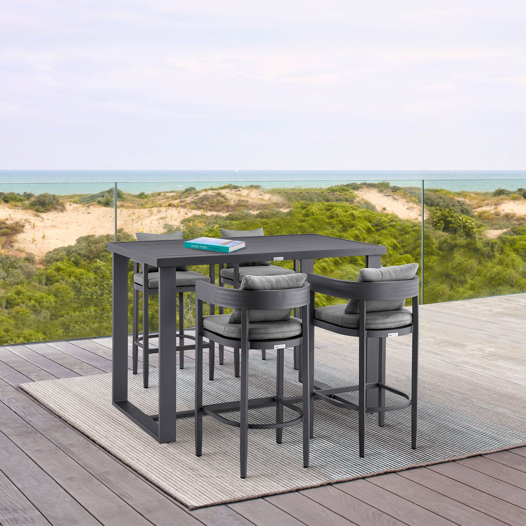 American Home Furniture Armen Living Menorca Outdoor Counter Stool Set of 2
