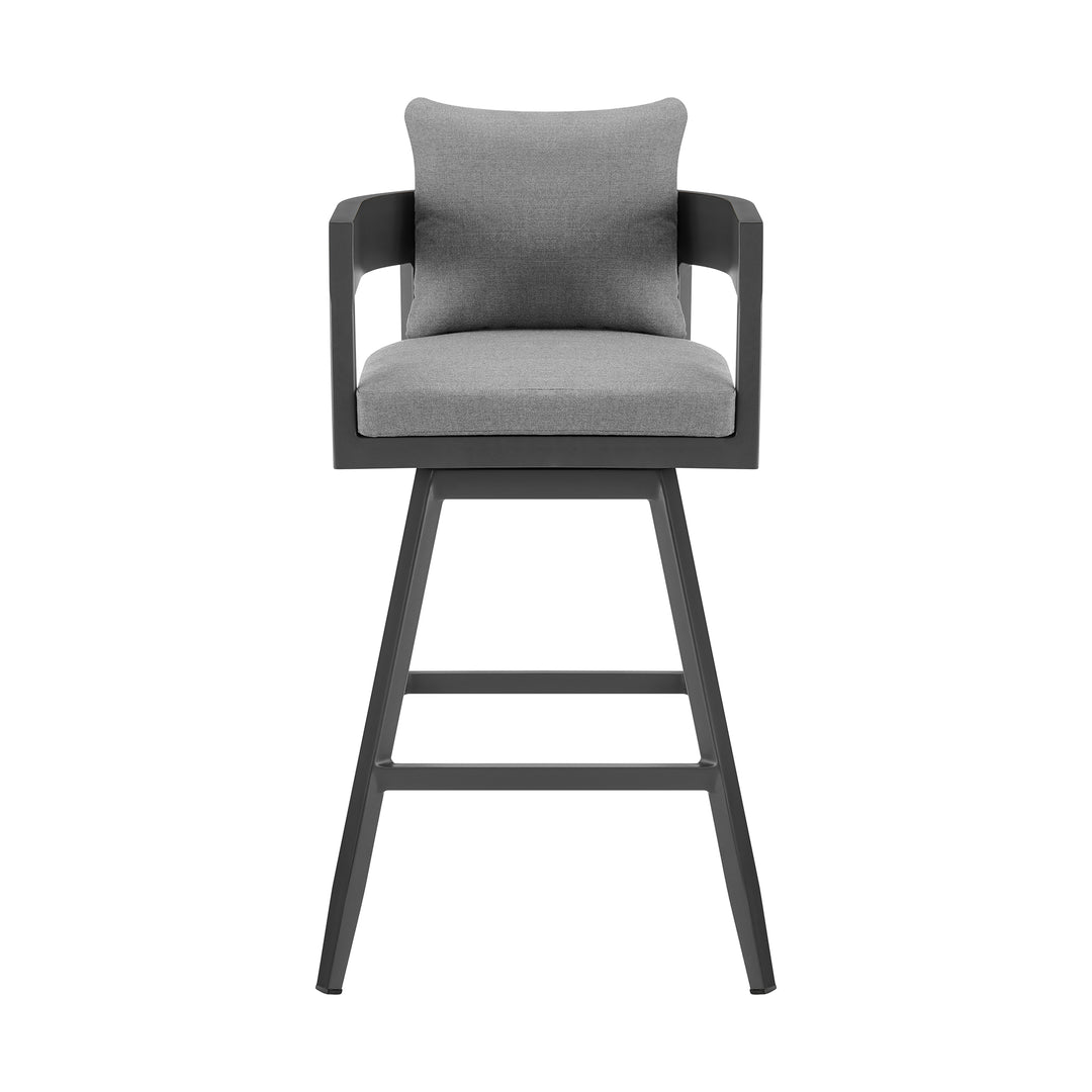 American Home Furniture Armen Living Menorca Outdoor Swivel Barstool Set of 2