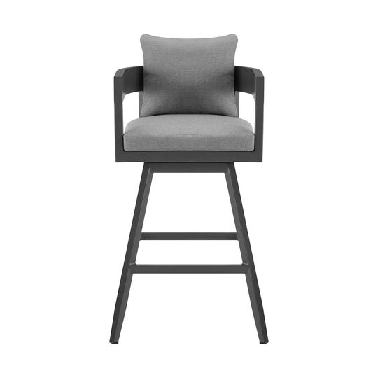 American Home Furniture Armen Living Menorca Outdoor Swivel Barstool Set of 2