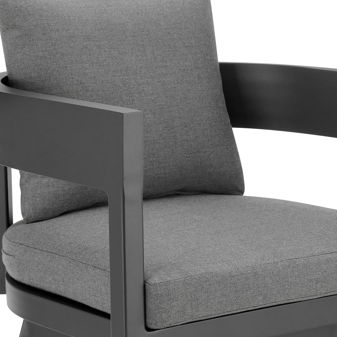 American Home Furniture Armen Living Menorca Outdoor Swivel Barstool Set of 2