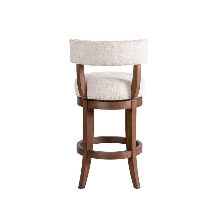 19"W x 21"D x 34.75"H / Beige/Brown Oak