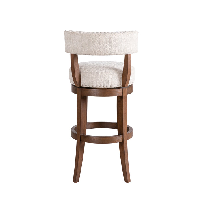 19"W x 21"D x 38.75"H / Beige/Brown Oak