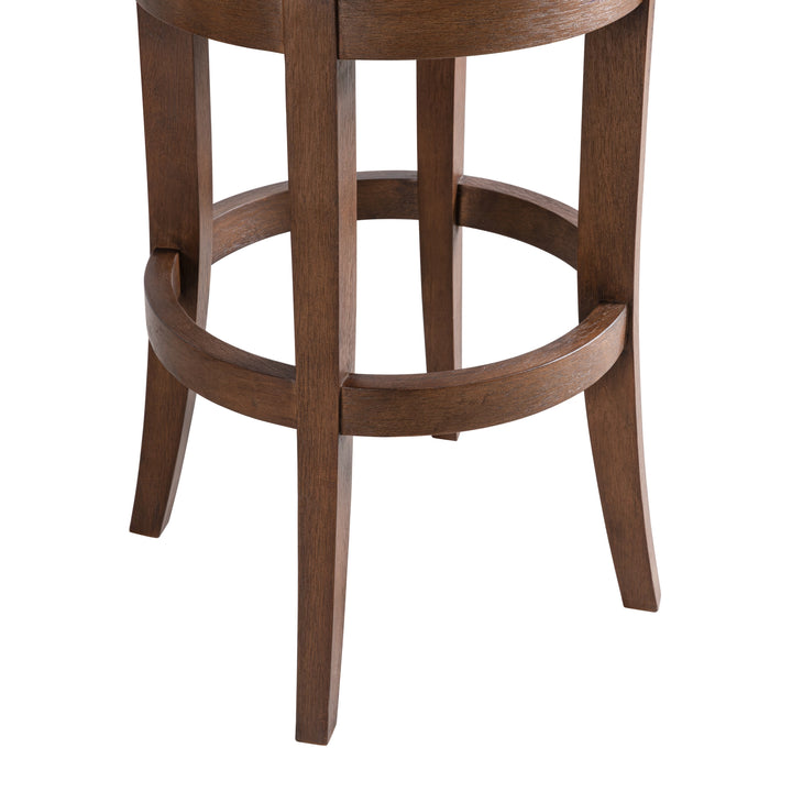 19"W x 21"D x 38.75"H / Beige/Brown Oak