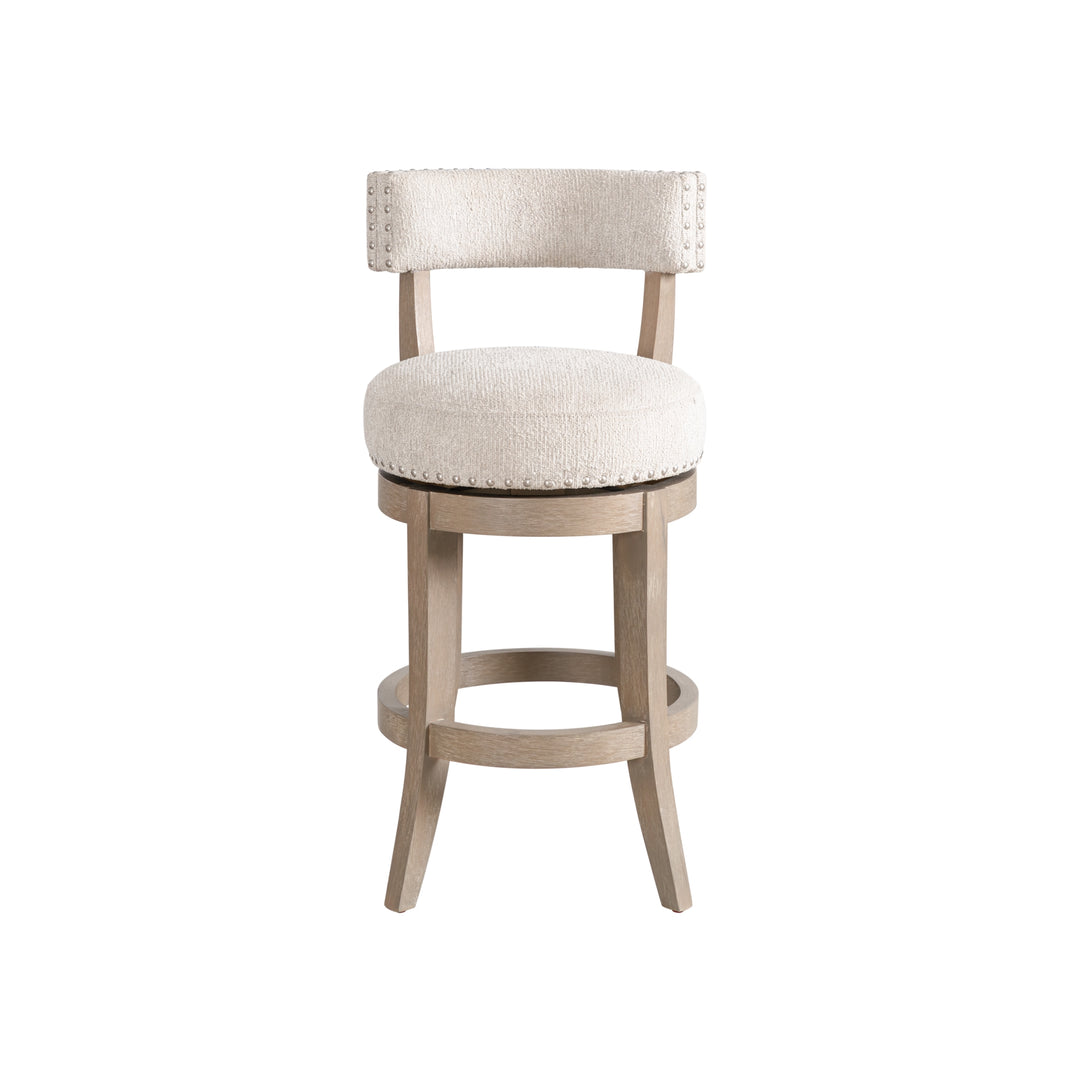 19"W x 21"D x 34.75"H / Beige/Washed Wood