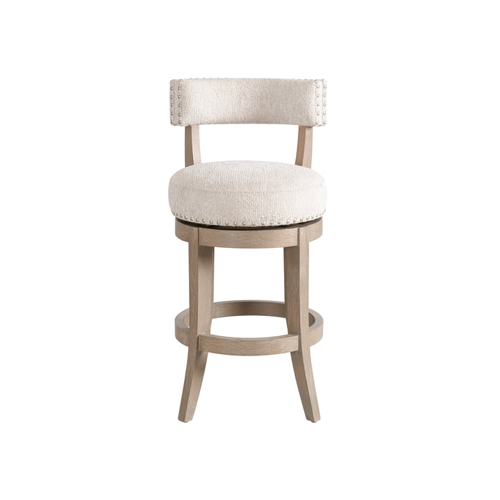 19"W x 21"D x 34.75"H / Beige/Washed Wood