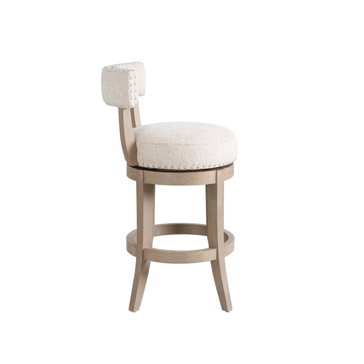 19"W x 21"D x 34.75"H / Beige/Washed Wood