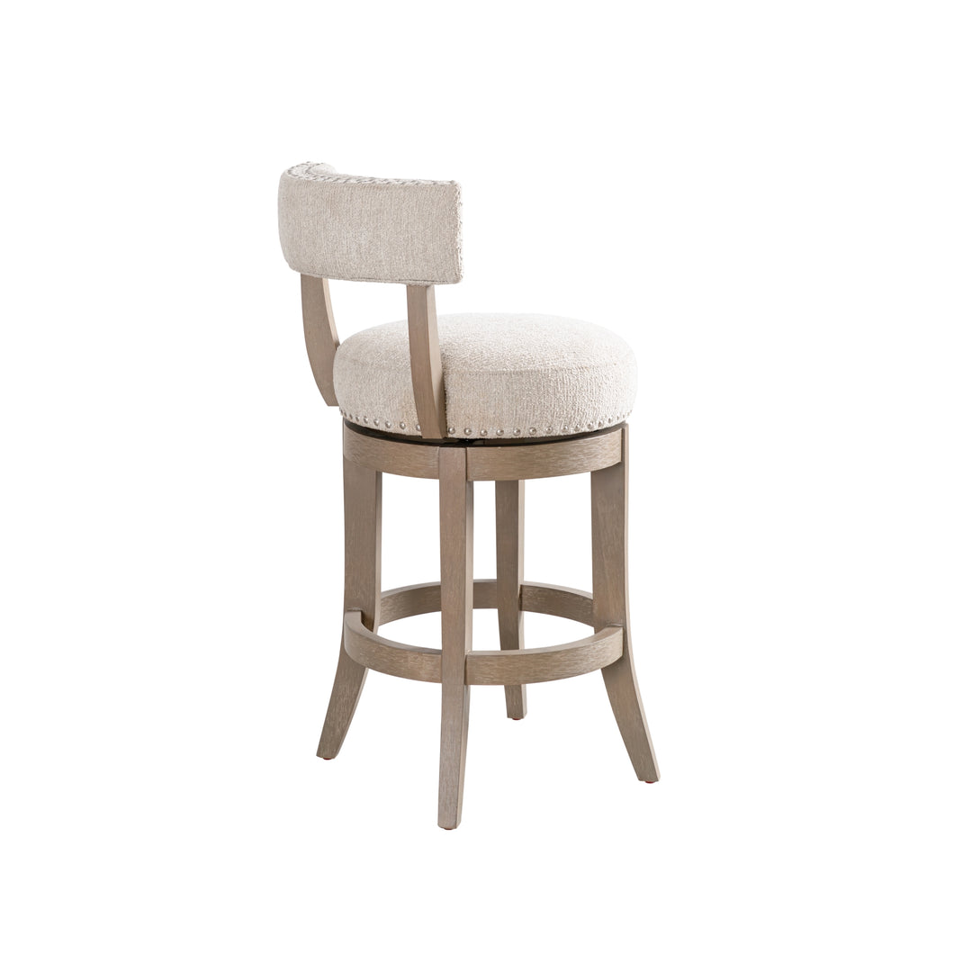 19"W x 21"D x 34.75"H / Beige/Washed Wood