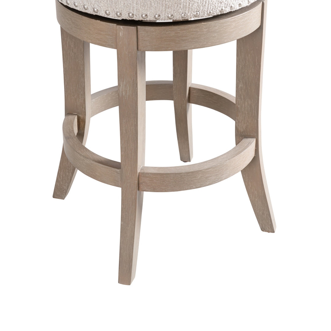 19"W x 21"D x 34.75"H / Beige/Washed Wood