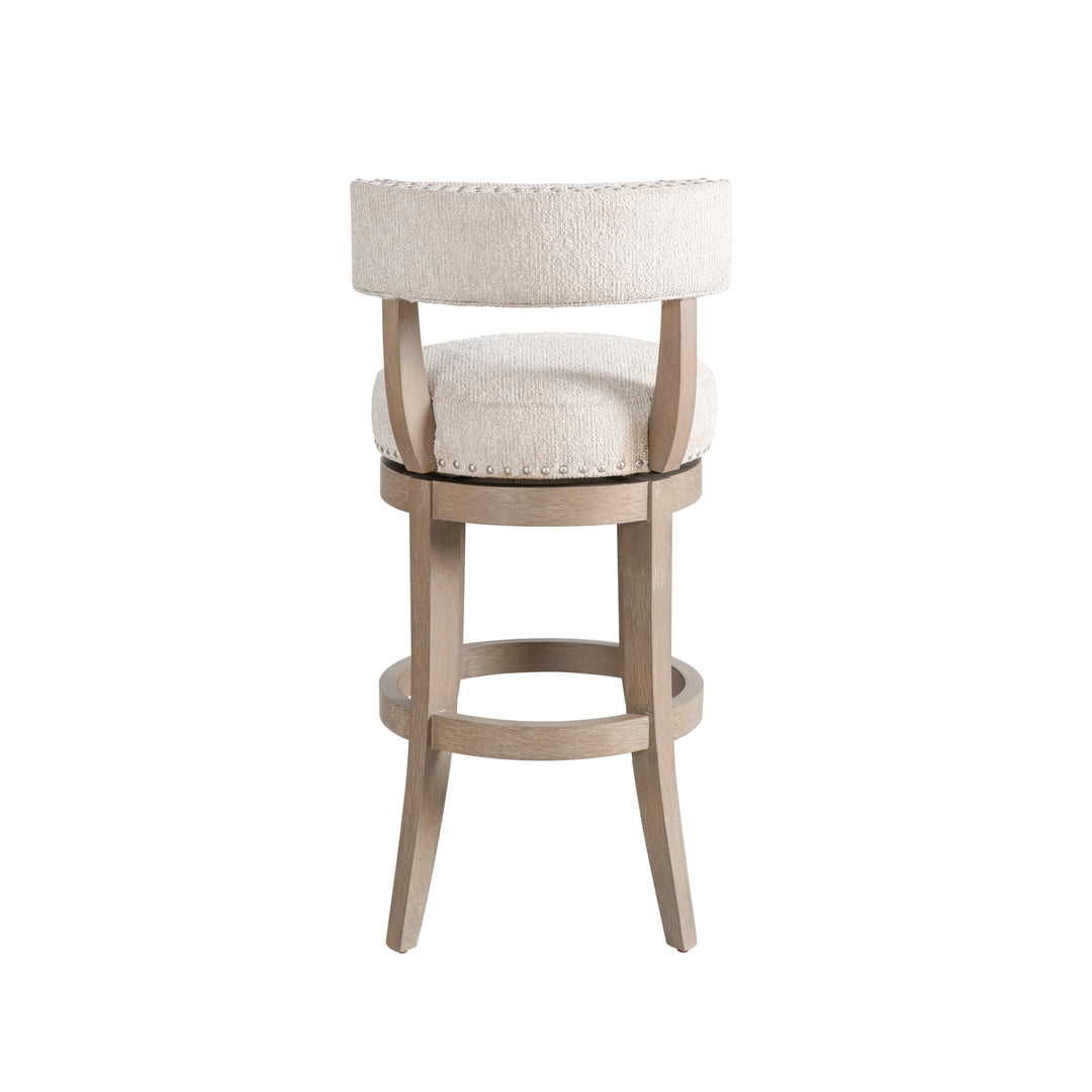 19"W x 21"D x 38.75"H / Beige/Washed Wood