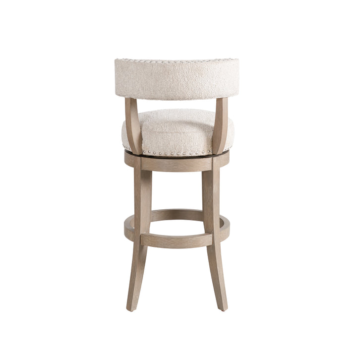 19"W x 21"D x 38.75"H / Beige/Washed Wood