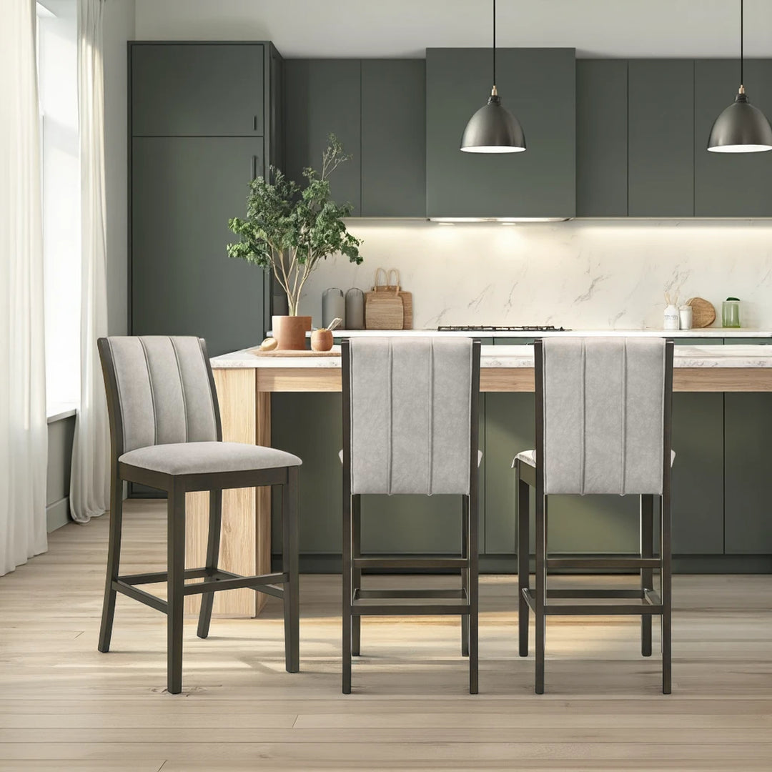 19.4"W x 24"D x 40"H / Gray/Dark Roast