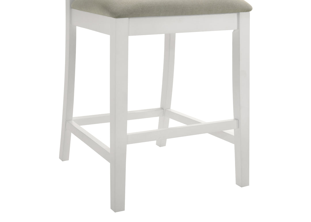 19.4"W x 24"D x 40"H / Fog/Matte White