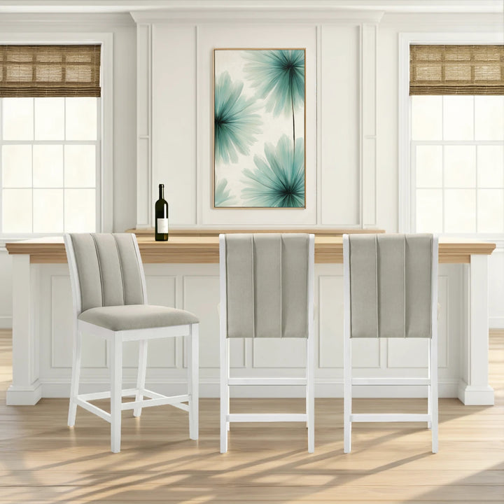 19.4"W x 24"D x 44"H / Fog/Matte White