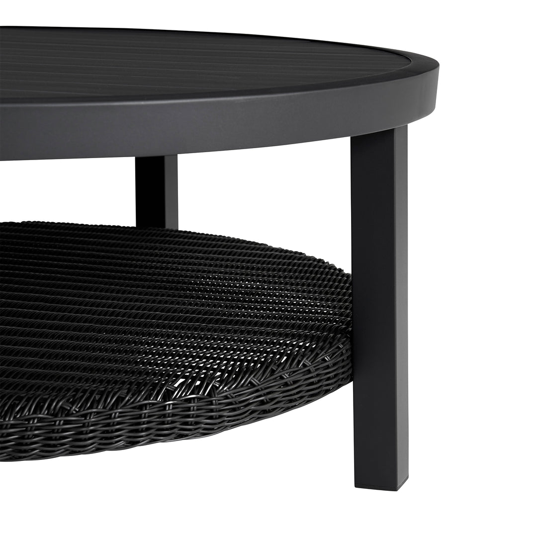 American Home Furniture Armen Living Cayman Round Outdoor Coffee Table