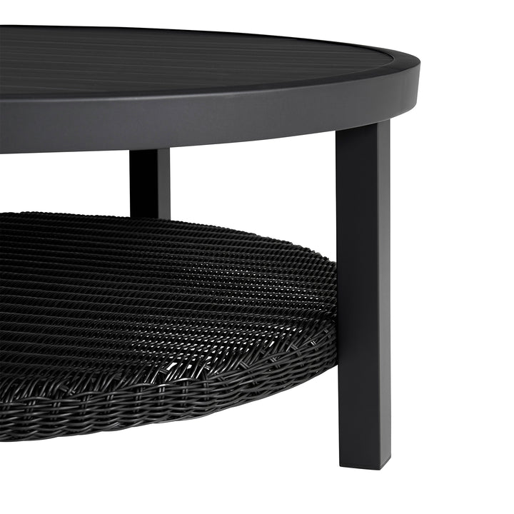 American Home Furniture Armen Living Cayman Round Outdoor Coffee Table