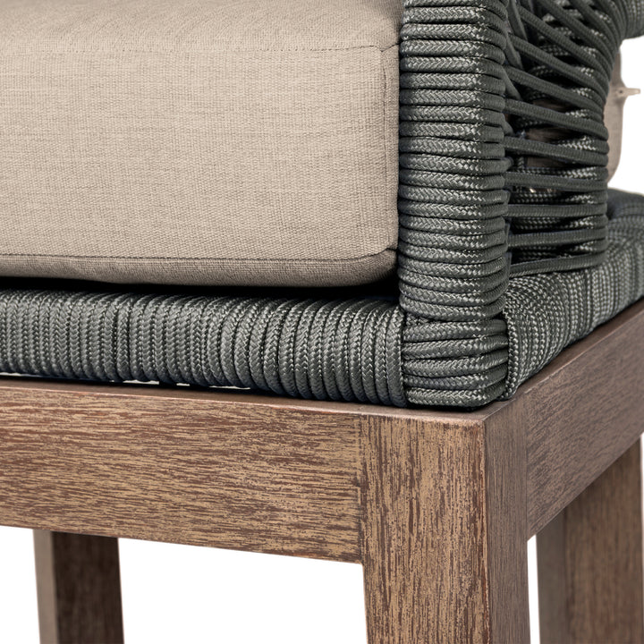 American Home Furniture Armen Living Orbit 26" Outdoor Counter Stool Set of 2