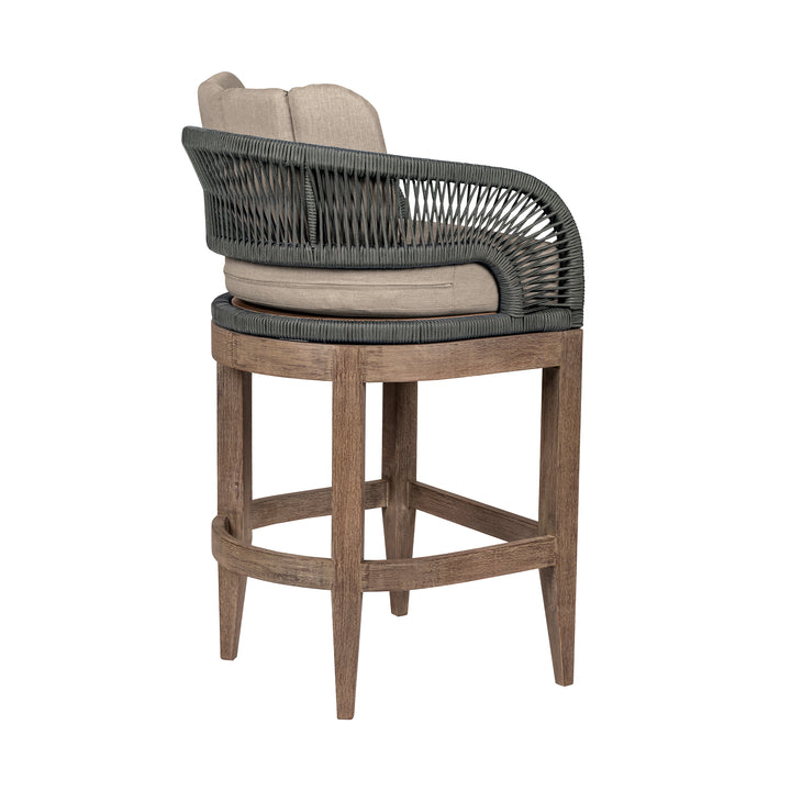 American Home Furniture Armen Living Orbit 30" Outdoor Barstool Set of 2