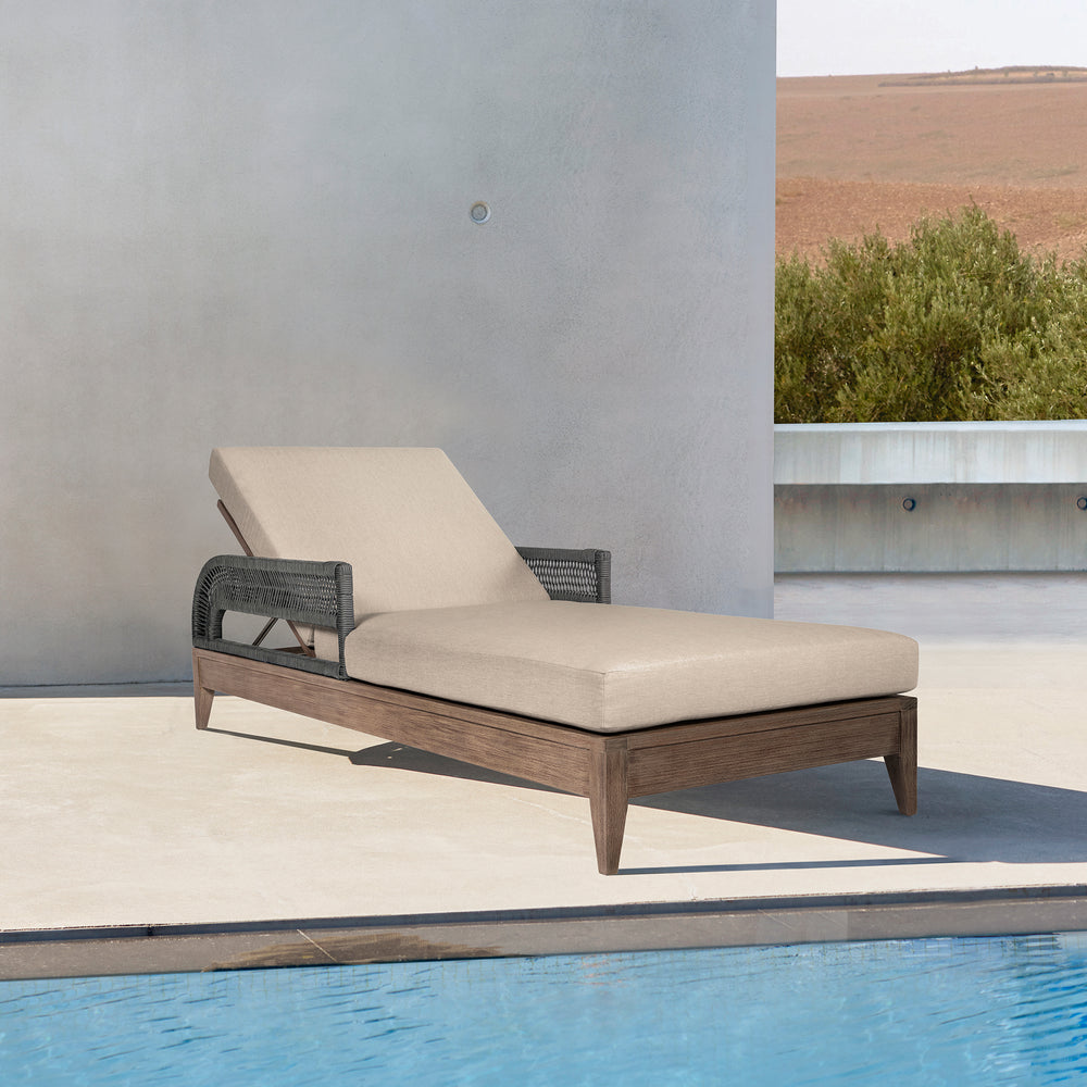 American Home Furniture Armen Living Orbit Outdoor Chaise Lounge