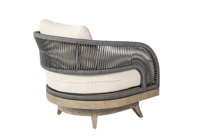 American Home Furniture Armen Living Orbit Outdoor Swivel Chair