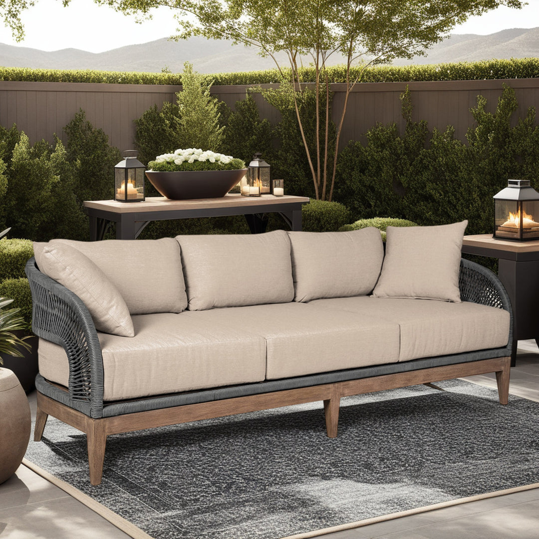 American Home Furniture Armen Living Orbit Outdoor Sofa