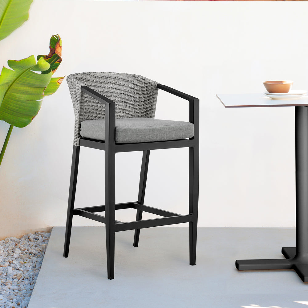 American Home Furniture Armen Living Palma Outdoor Barstool Set of 2