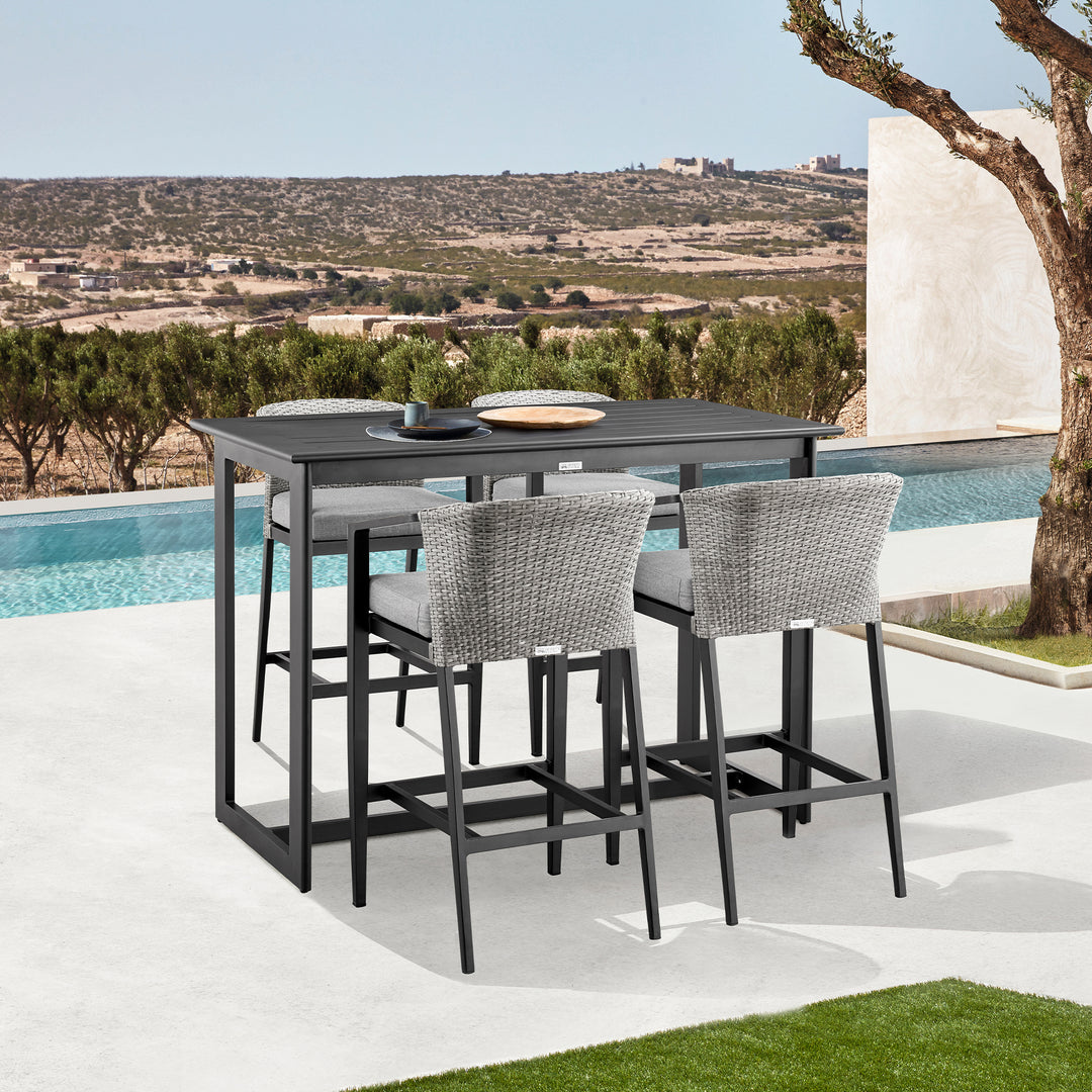 American Home Furniture Armen Living Palma Outdoor Barstool Set of 2
