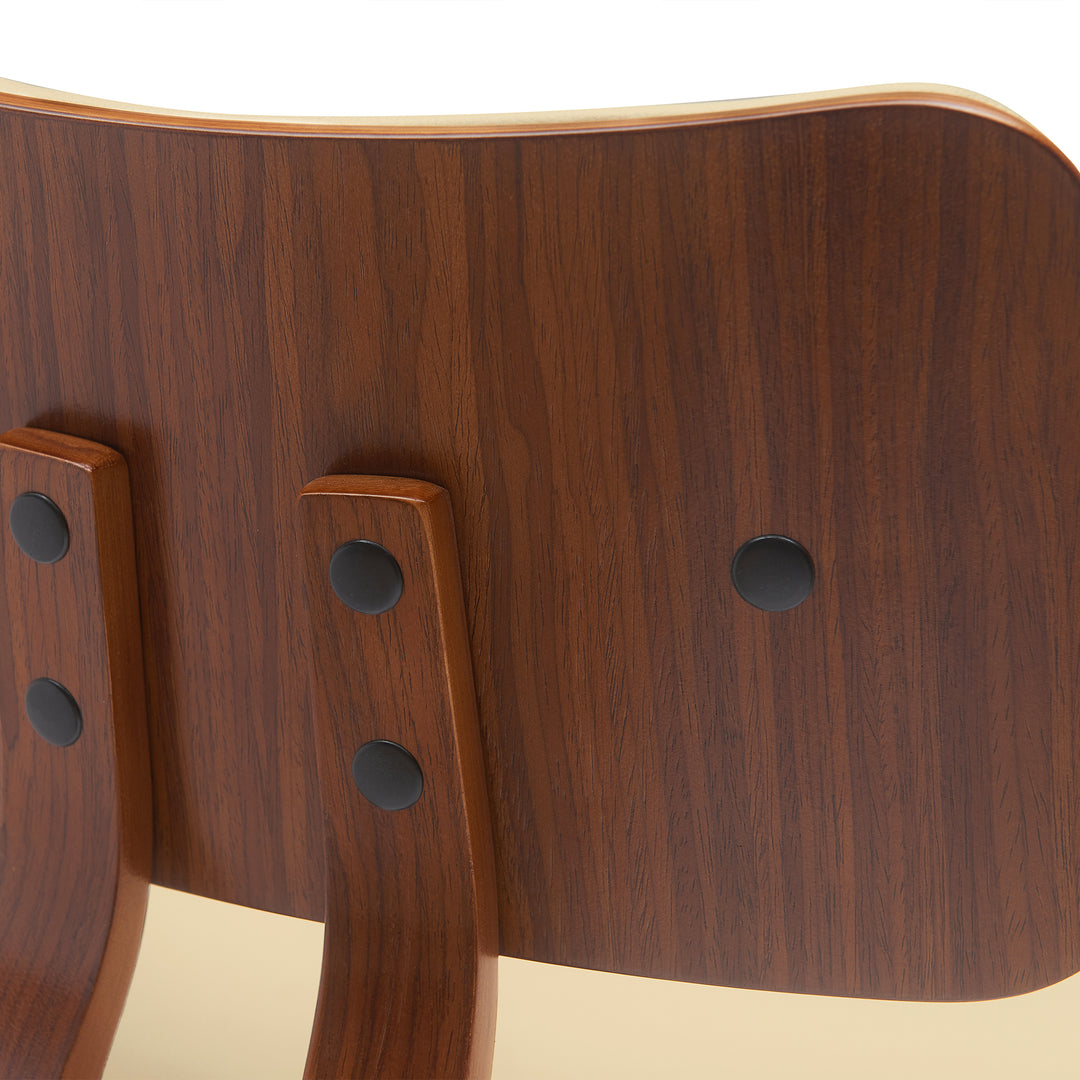 18"W x 18.5"D x 40.5"H / White/Walnut