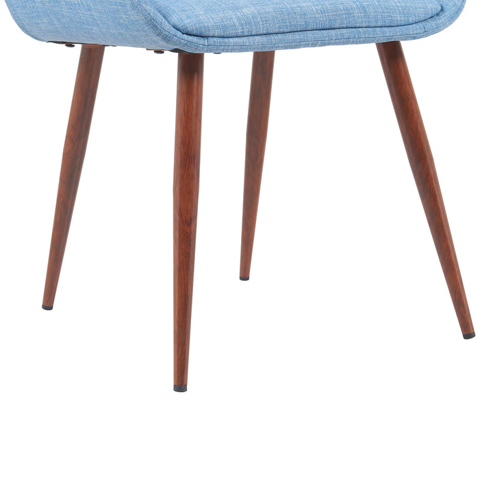 20"W x 25"D x 31"H / Light Blue/Walnut