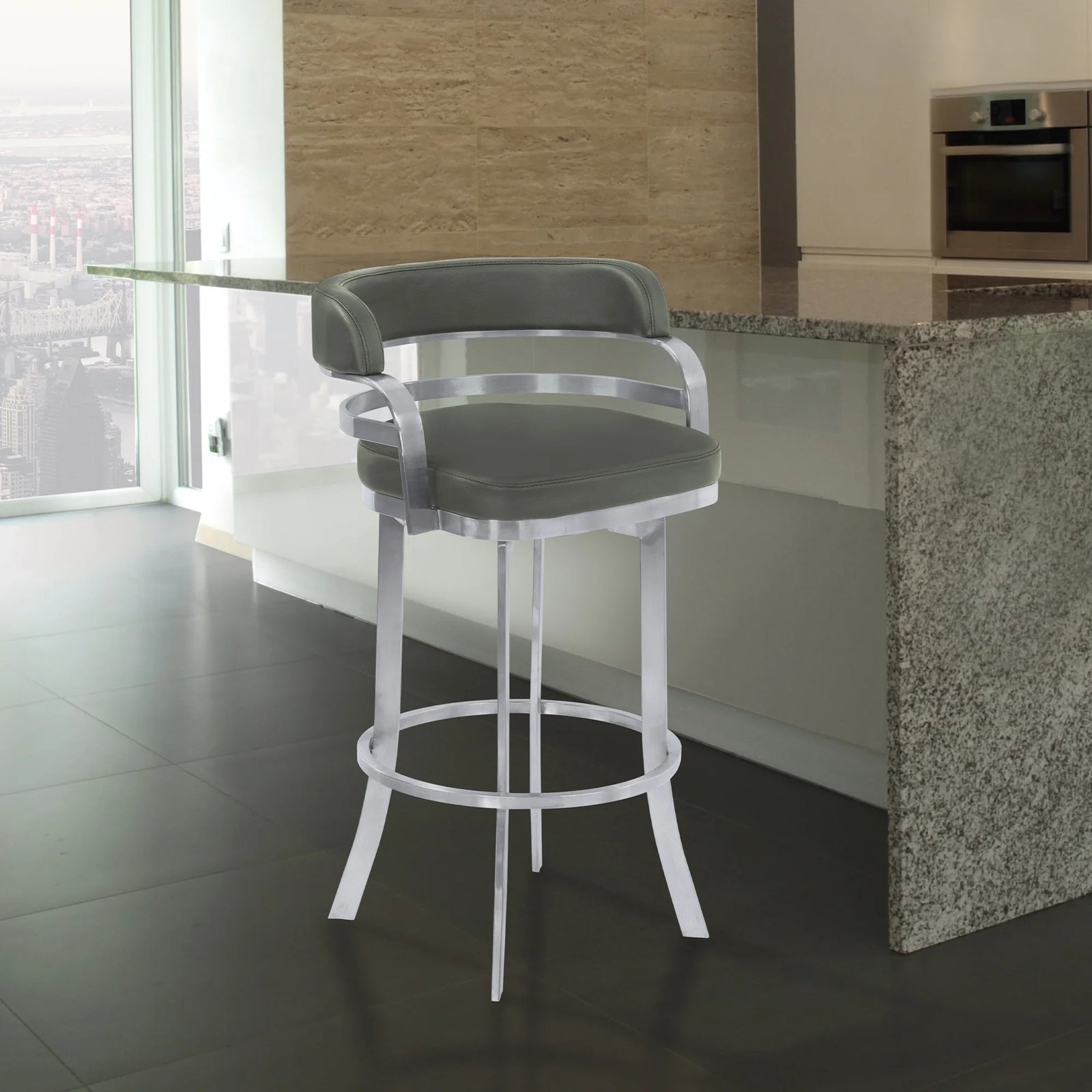 American Home Furniture Armen Living Prinz 26" Counter Stool Set of 2