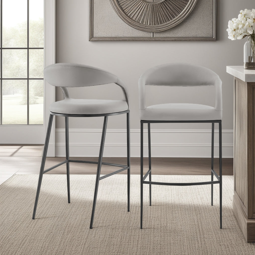 21"W x 22"D x 36"H / Light Gray/Black