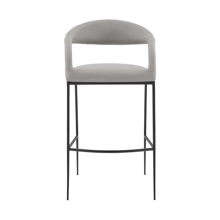 21"W x 22"D x 40"H / Light Gray/Black