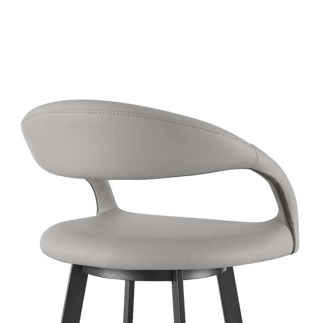 21"W x 19"D x 37"H / Light Gray/Black