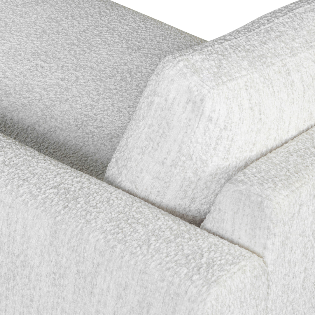 123"W x 73.75"D x 33.75"H / Snow Fleck/Brown