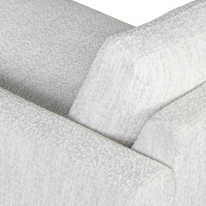 123"W x 73.75"D x 33.75"H / Snow Fleck/Brown