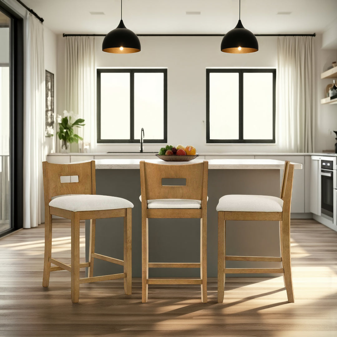 16.75"W x 20"D x 35.75"H / Ivory/Amber Glow