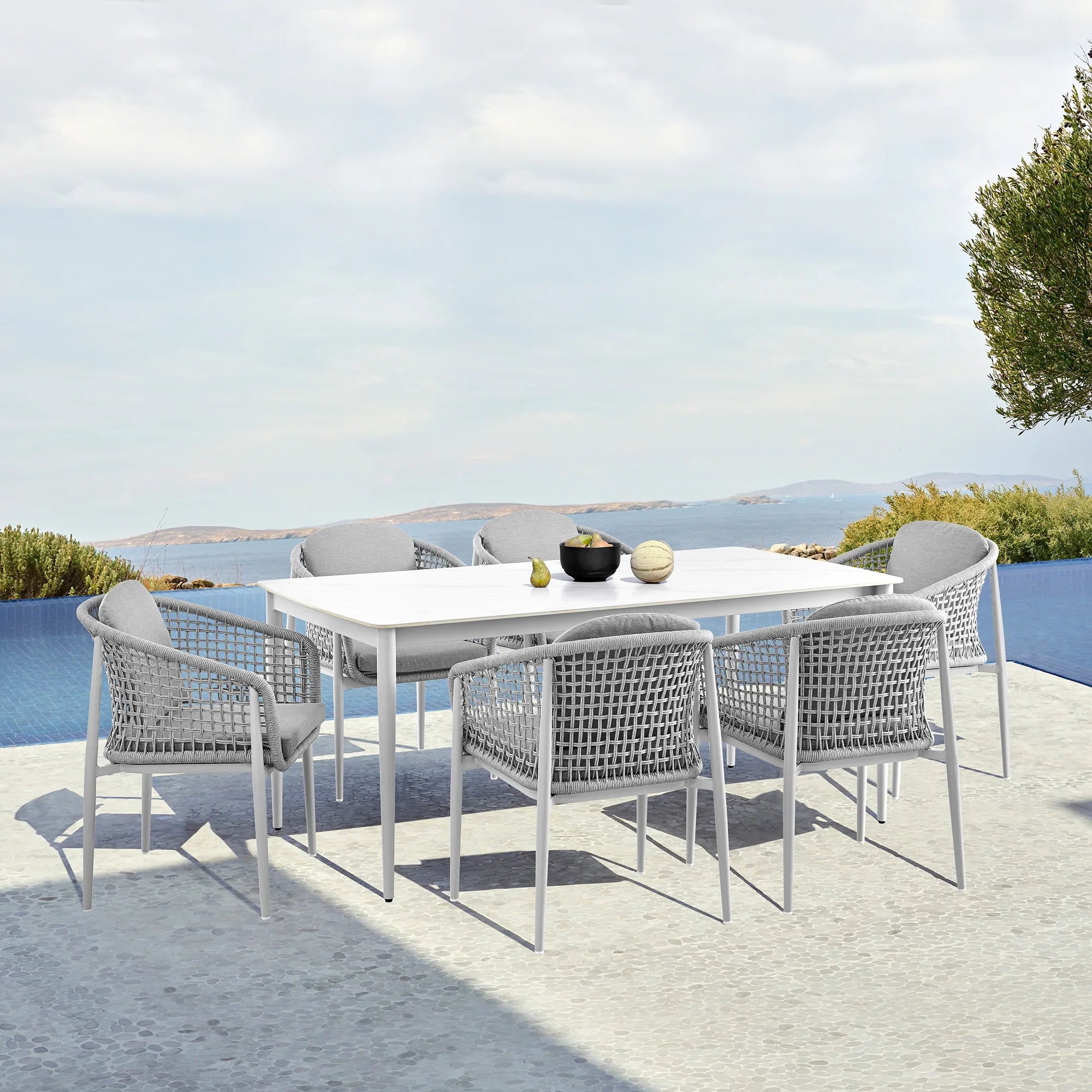 Armen Living Rhodes Dining Chair - Thumbnail 2
