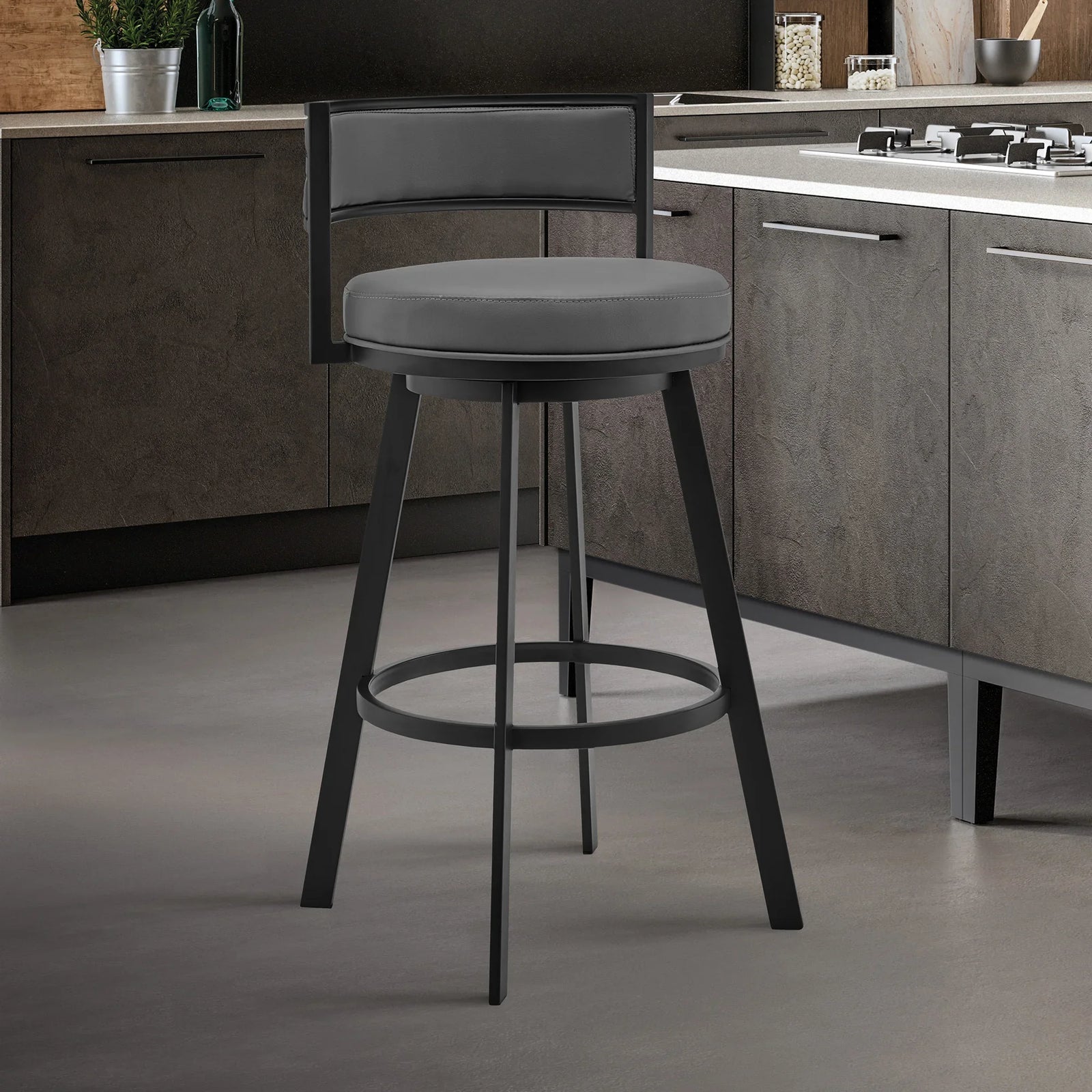 American Home Furniture Armen Living Roman 26" Barstool Set of 2