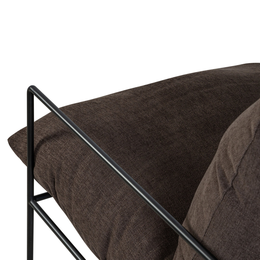 28.3"W x 29.6"D x 33.5"H / Brown/Black