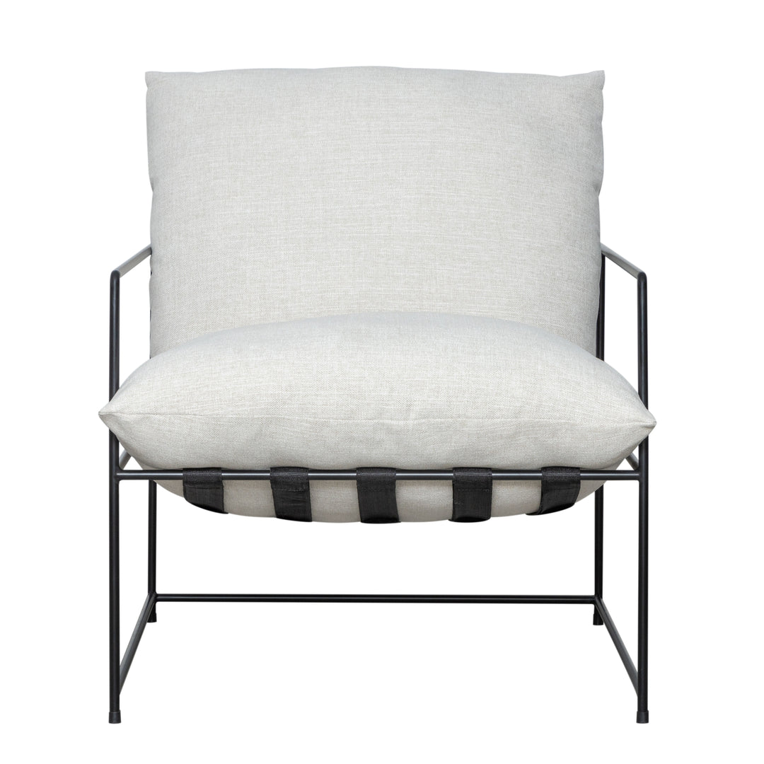 28.3"W x 29.6"D x 33.5"H / Off-White/Black