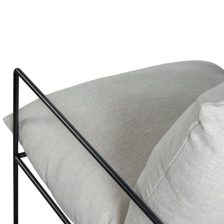 28.3"W x 29.6"D x 33.5"H / Off-White/Black