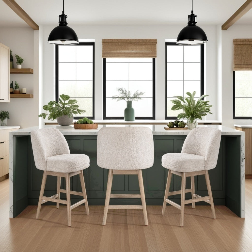 21"W x 22.75"D x 36.75"H / Washed Wood & Ancient Stone/Washed Wood