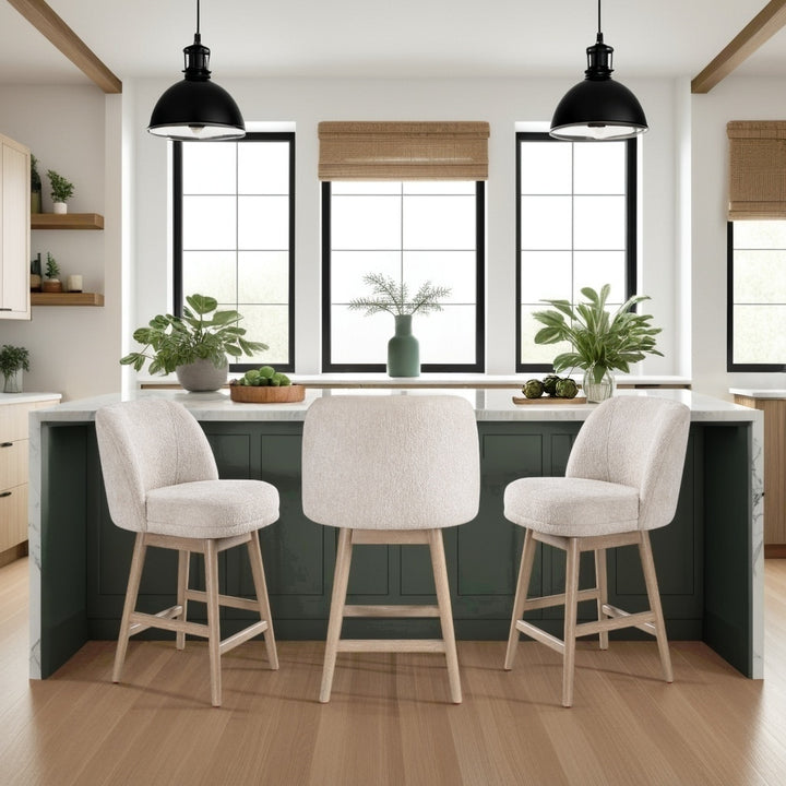 21"W x 22.75"D x 36.75"H / Washed Wood & Ancient Stone/Washed Wood