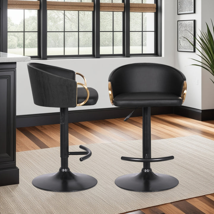 21"W x 19"D x 32-40"H / Black/Black Brushed